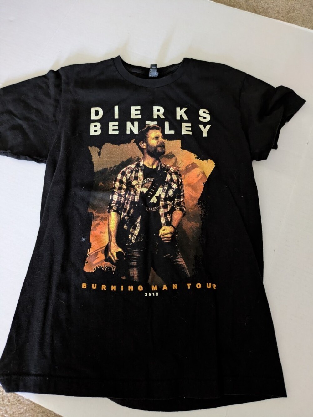 Dierks Bentley Live In Concert Tour 2019 T-Shirt. Burning Man.